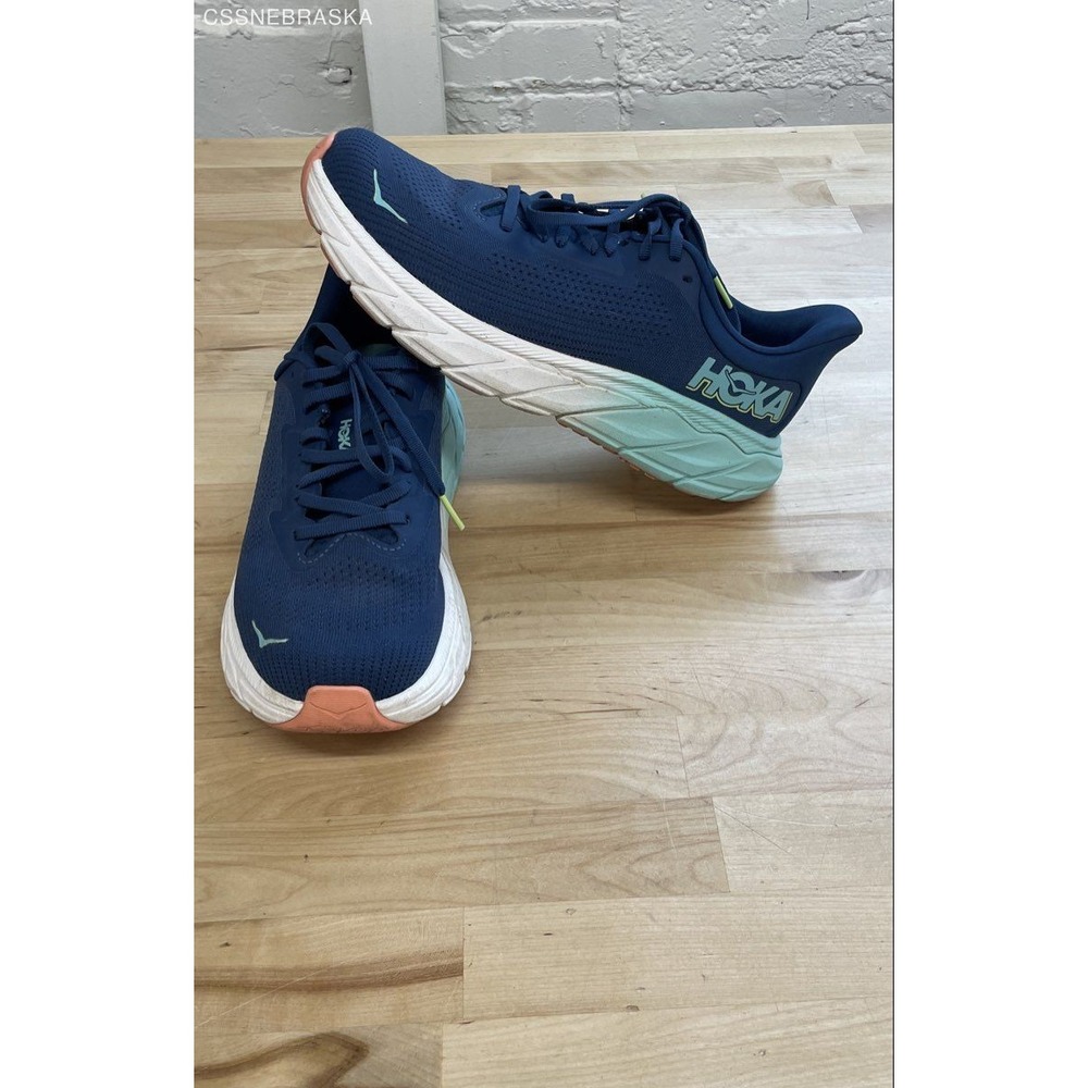 Hoka Arahi 7 Midnight Seafoam Womens Running Shoes 1147851-MSF Blue Size 8.5B